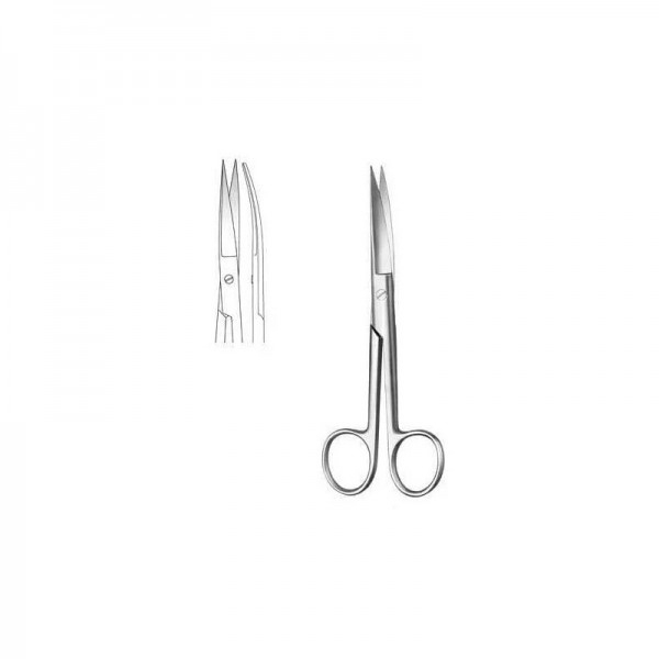 chirurgie Curved ciseaux, aiguë / aguda.20 cm. la qualité allemande. (Épuisement des stocks)